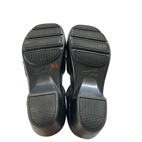 Dansko Black Leather Mary Jane Work Nursing Shoes size EU 37 - Picture 7 of 12